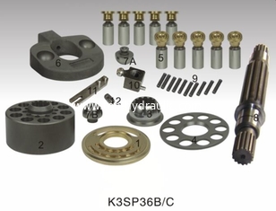 China Hydraulic piston pump parts/repair parts Kawasaki K3SP36B/C Swash plate and valve plate supplier
