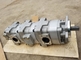 705-55-34140 PUMP (SAL100+50+36+25) for Komatsu Loader WA320-5/WA320-6 hydraulic gear pump Quadruple pump supplier